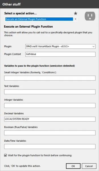 VoiceAttack GetValue configuration